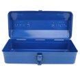 thumbnail image 1 of Coffre à Outils Bleu Boîte à Outils Bleue Structure en Métal Organisateur de Rangement d'Outils Portable au Style Unique Convient au Travail Extérieur Fait de Métal de Haute Qualité, 1 of 7