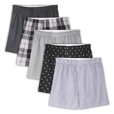 Fruit of the Loom Men's Prints & Stripes Boxer Shorts, 5-Pack
