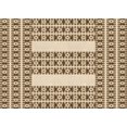 thumbnail image 1 of Ahgly Company Tapis Rectangulaire Lavable en Machine Rouge Brun, 2 Pieds x 5 Pieds, 1 of 7