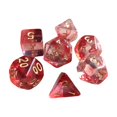 thumbnail image 2 of segolike 7 Pcs Polyédriques D8 D10 D12 D20 Jouets de Divertissement de Jeu de Table Familial, Rouge, 2 of 4