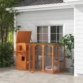 thumbnail image 2 of PawHut Catio pour Chat en Bois 76 Po L Maison pour Chat d'Extérieur avec Plateformes de Saut, 2 of 10