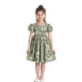 thumbnail image 1 of DuoJiaJ Robe à Manches Courtes pour Tout-Petites Filles, Imprimé Léopard, Fête des Fêtes, Robe de Danse, Vêtements, Taille 6-7 Ans, 1 of 5