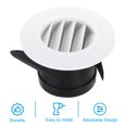 thumbnail image 3 of Unique Bargains Grille d'Aération Ronde 3 Pouces, Diffuseur de Plafond avec Écran Blanc, 3 of 5