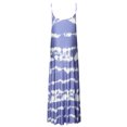 thumbnail image 3 of Daeful Robes Maxi Teinture sur Nœuds Longue Robe Sans Manches Robe d'Été Dames Kaftan Ample Col en V Bleu Paon m, 3 of 6