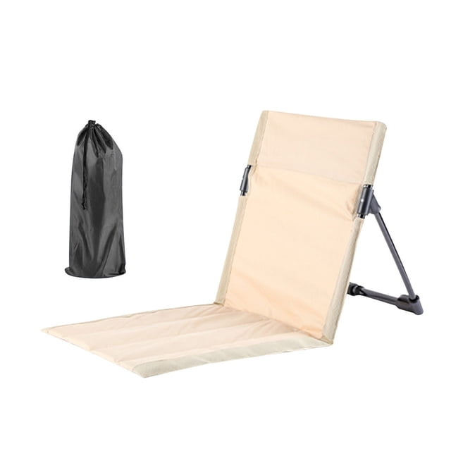 Portable Ultralight Folding Chair For Outdoor Camping Fishing Or Backpacking With Backrest And Compact Design In Khaki E-215 Khaki