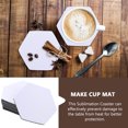 thumbnail image 4 of 10Pcs Sublimation Blank Cup Coasters Blank Cup Mats Heat Transfer Blank Coasters Anti-scald Coasters, 4 of 8