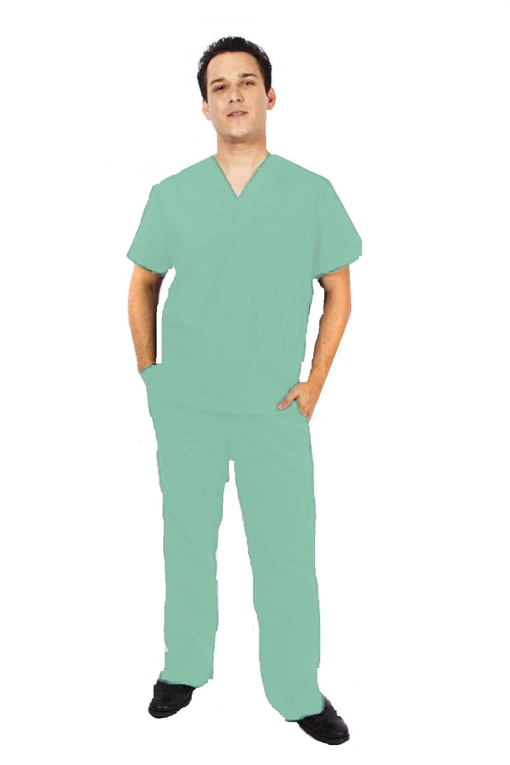 M&M SCRUBS Men's Scrub Set Medical Scrub Top and Pants