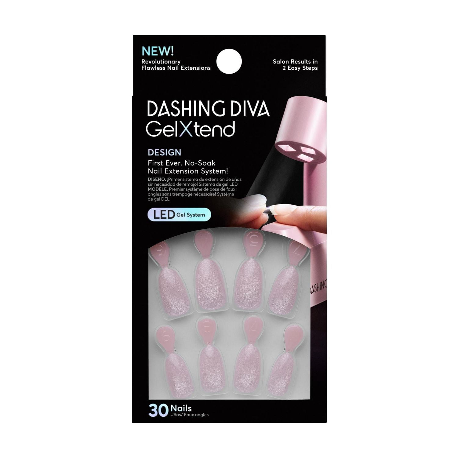 DASHING DIVA - GEL XTEND DESIGN NAILS - BALLET BEAUTY