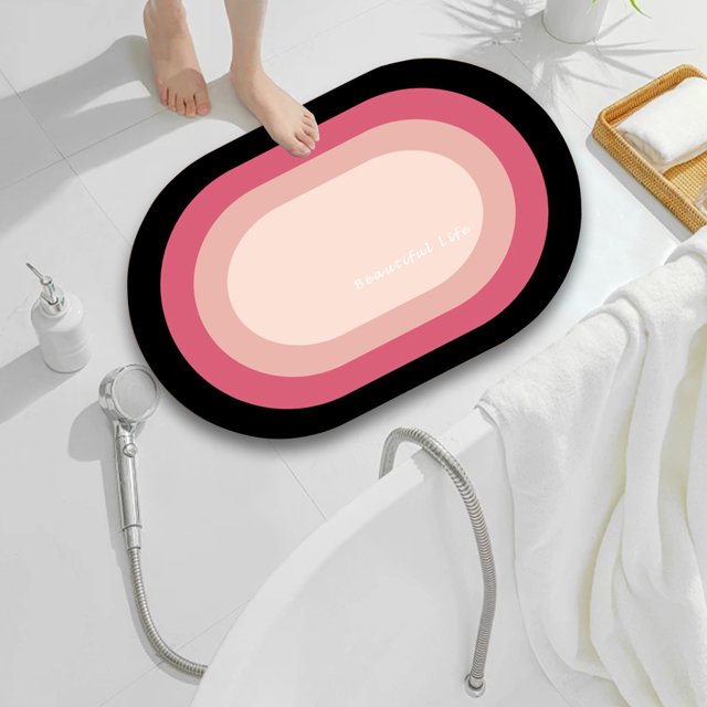 Boovnll Bathroom Rugs, Super Absorbent & Soft Thicken Memory Foam Bath Mat, Non-Slip Quickly Dry for Bathroom, Kitchen, Floor, Pool, Toilet Mat, Bath Mats for Bathroom