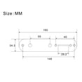thumbnail image 2 of Plaque de Contrôle pour Guitare Électrique Style Telecaster, Chrome, Noir, Or, 2 of 6