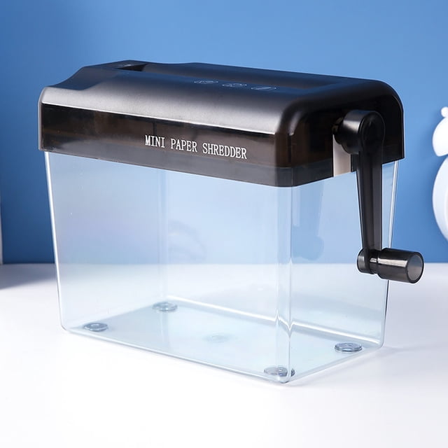 Ynlkorvg Desktop Hand Operated Office Home A6 Mini Manual Shredder