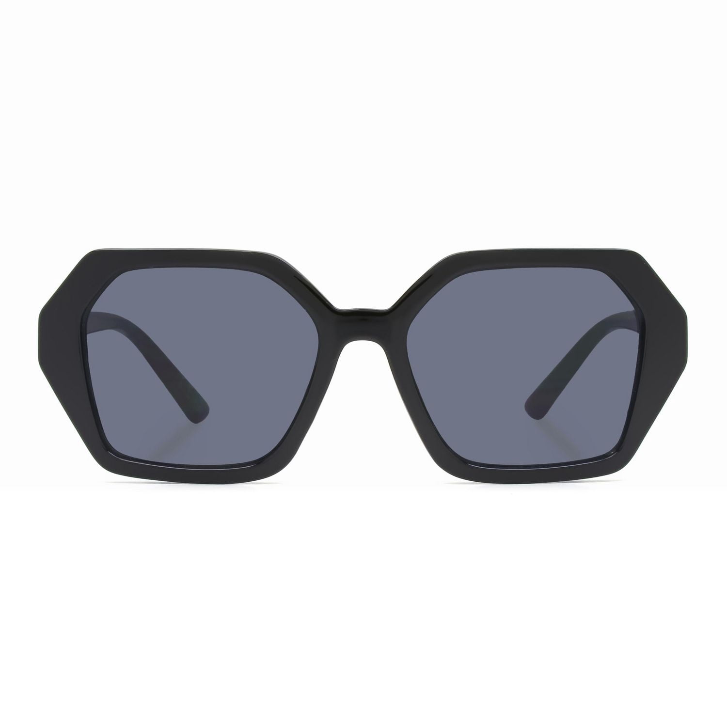 Lunettes de soleil Madden NYC noires carrées surdimensionnées