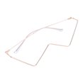 thumbnail image 2 of Miangastore Semi-rimless Glasses Lensless Eyeglasses Frame Decorative Glasses Frame, 2 of 8