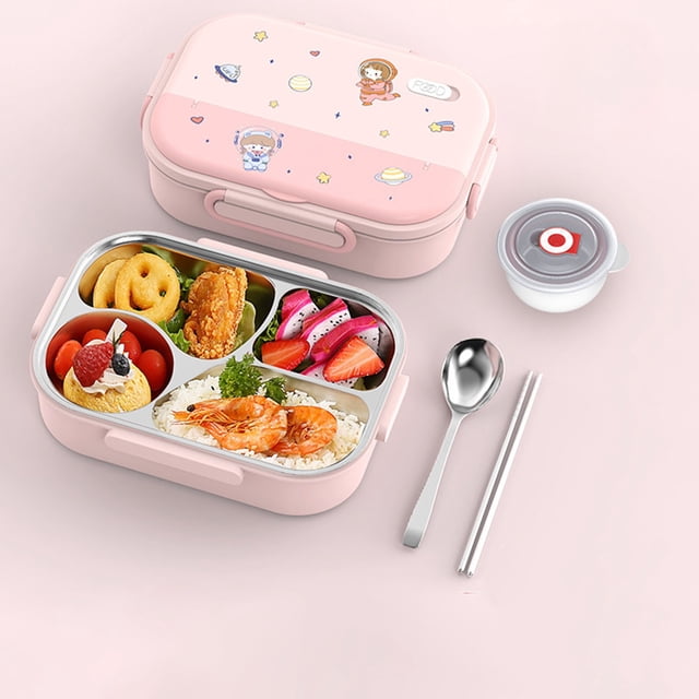 BAOPAI Boîte à Lunch Isolée en Acier Inoxydable 316 de Qualité Alimentaire avec Séparateurs de Compartiments pour le Rangement de Repas Frais Grande Capacité pour le Travail, le Bureau, l'Extérieur