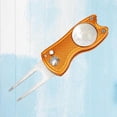 thumbnail image 4 of Golf Pitch Divot Repair Switchblade Ball Divot Foldable Golf Divot Marker Groove Cleaner Orange, 4 of 9