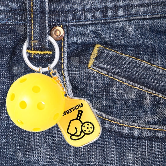 Chmadoxn Décoration pour la Maison, Décoration de Chambre, Décoration Murale Raquette de Pickleball Porte-Clés en Alliage Pendentif de Sport de Simulation Porte-Clés de Pickleball Porte-Clés en Alliage
