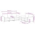 thumbnail image 4 of vidaXL 2 Piece Sofa Set Black Velvet, 4 of 4