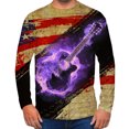 thumbnail image 1 of Meichang T-Shirt à Manches Longues pour Homme en Coton, T-Shirts Graphiques pour Hommes Tendance à Imprimé 3D, T-Shirts Mode à Col Rond, Grandes Tailles, Chemises à Manches Longues pour Hommes, 1 of 5