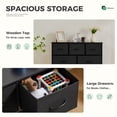thumbnail image 4 of EDX Commode à 7 Tiroirs pour Chambre, Armoire Organisatrice de Rangement en Tissu, Noir, 4 of 8