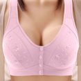 thumbnail image 1 of Mature Women's Front Closure Wireless Bra, Soft Seamless Full Coverage Comfort Support for Everyday Wear, 1 of 9