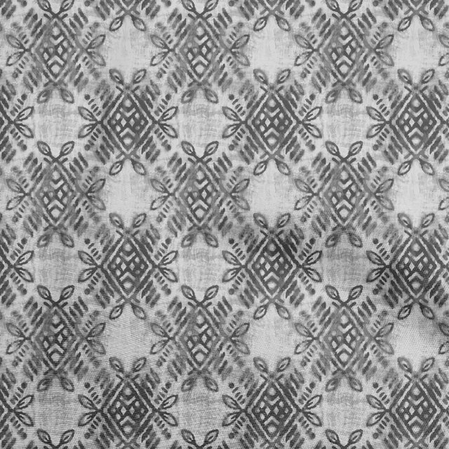 oneOone Polyester Spandex Gray Fabric Geometric Fabric For Sewing Printed Craft Fabric By The Yard 56 Inch Wide