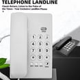 thumbnail image 4 of crativent Landline Button Telephone Handset Replay Callback Landline for Office black, 4 of 6