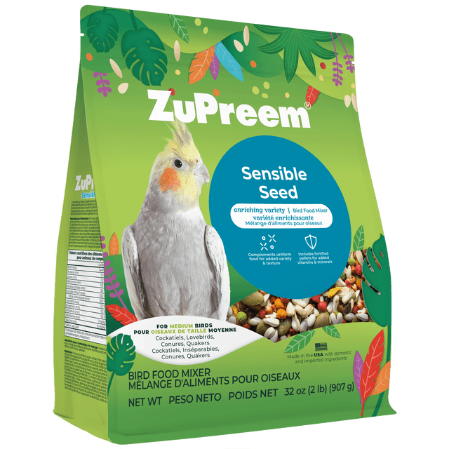 Zupreem Sensible Seed Bird Food For Medium Birds