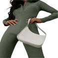 thumbnail image 4 of MesaSe Combinaison Évasée à Manches Longues Col en V pour Femmes Automne Mode Urbaine Sportswear Vert Armée G, 4 of 9