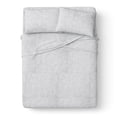 thumbnail image 1 of Mainstays Kids 220TC Cotton Chambray Gray Double, 4 Piece Sheet Set, 1 of 8
