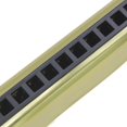 thumbnail image 2 of 10 Holes 20 Tone G Key Harmonica Blues Musical Instrument Diatonic Harp with Storage Box Gold, 2 of 7