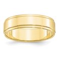 thumbnail image 1 of 10K Yellow Gold 6mm Flat with Step Edge Band Size 10, 1 of 3
