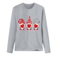 thumbnail image 3 of Chemises de la Saint-Valentin pour Femmes Cœur d'Amour Mignon Graphique Chandails en Molleton de la Saint-Valentin Manches Longues Col Rond Hauts de Vacances Mode Féminine Imprimé Gnome de la Saint-Valentin Col Rond Manches Longues T-Shirt, 3 of 3