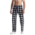 thumbnail image 2 of asjyhkr Mens Pajama Pants Drawstring Elastic Waist Lightweight Lounge Trousers with Pockets, 2 of 6