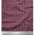 thumbnail image 1 of Soimoi Pink Rayon Fabric Wild Animal Skin Small Print Fabric by The Yard 42 Inch Wide, 1 of 3