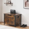 thumbnail image 2 of EDTara Farmhouse Style Storage Chest, 23.6 Inch Wooden Bench With Safety Hinge for Bedroom or Entryway, 2 of 9