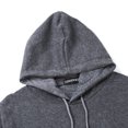 thumbnail image 3 of Kmbangi Men Sports Set, Solid Color Hoodie Zip Tops, Long Loose Pants Suit, 3 of 7