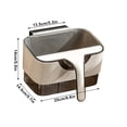 thumbnail image 3 of Vaidha Kitchen Waste Bin Wall-mounted Household With Scraper Kitchen Table Hotel Cleaning Tools Cabinet Door Hanging Special Use, 3 of 6