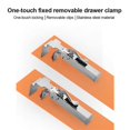 thumbnail image 4 of Adjustable Drawer Fixing Clamp Drawer Front Installation Clamps Cabinet Installation Clamps Stainless Fixing Clips For Carpenter Household Tables Desks Mount, 4 of 8