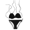 thumbnail image 3 of Womens Solid Push Up Padded Plus Size Bikini Set Swimsuit Bathing Suit Swimwear, 3 of 5