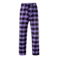 thumbnail image 4 of Dealovy Pajama Pants for Women High Waisted Plaid Pjs Bottoms Drawstring Color Block Comfy Lounge Trousers, 4 of 6