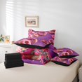 thumbnail image 4 of YST Ensemble de Literie 7 Pcs Beigne Rose, Format Grand Lit, Violet Rose, 4 of 4