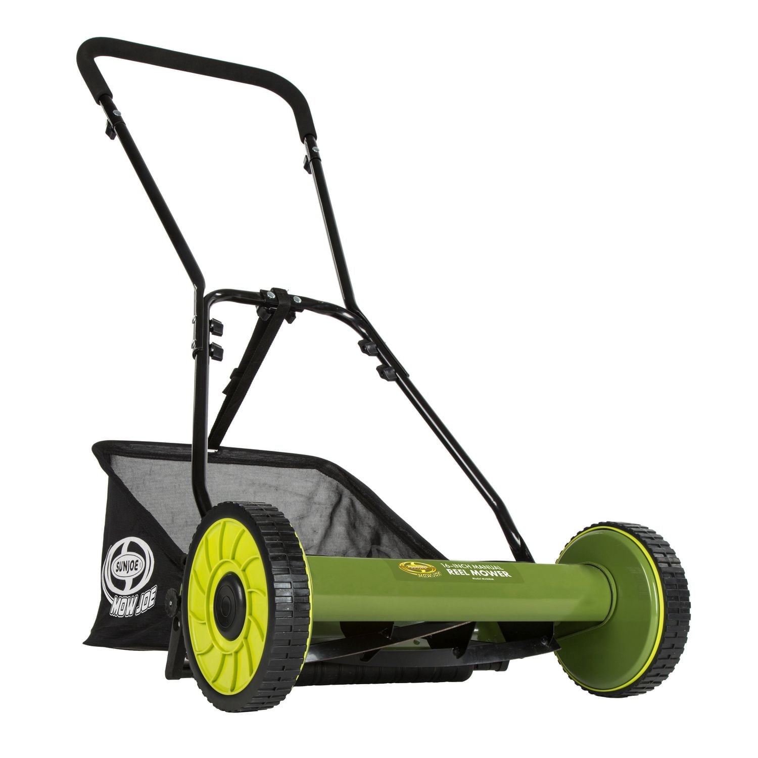 Sun Joe MJ500M Manual Reel Mower w/ Grass Catcher, 16 inch