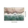 thumbnail image 3 of Meitianfacai Home Floor Mats Bathroom Absorbent Home Absorbent Soft Study Door Mats Toilet Door Mats Non-slip Easy to Care for Wave Pattern Carpet Wave Blanket(Multicolor), 3 of 8