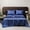 Blue, variant on Czzoypi Solid Color Satin Bed Sheet, Luxurious Silk-Like Washable Bedding, Easy Care Wrinkle-Resistant Queen Size Fitted Sheet for Hotel Comfort, Dark Green