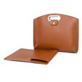 thumbnail image 1 of ziyahi 2 Pcs Sacoche en Cuir Imperméable Capacité Sac à Main pour Femmes Sac Fourre-Tout pour Ordinateur Portable Doublure Principale Résistant à l'Usure Multifonctionnel Marron Foncé, 1 of 3