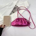 thumbnail image 3 of LNGOOR Mini Sac Froncé Rose Vif Métallisé PU Punk Funky & Sac pour Tenue de Rue, 3 of 7