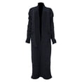 thumbnail image 4 of Comdrip Long Cardigans for Women! Long Cardigans for Women Open Front Cable Knit Cardigan Open Front Oversized Draped Sweater Outerwear Fall Cardigans for Women Black XL, 4 of 4