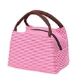 thumbnail image 1 of Classification de Produit Rangement Alimentaire Sac Bento Portable Sac à Lunch Thermique pour le Travail Ou l'École avec Motif à Rayures Sac à Lunch Isolé Léger pour Repas Quotidiens et, 1 of 7
