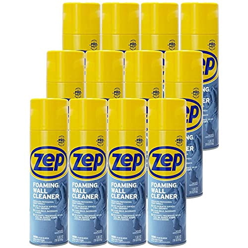 Zep Foaming Wall Cleaner - 18 oz (Case of 12) - ZUFWC18 - Removes Stains Without Damaging Finishes