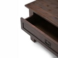 thumbnail image 2 of Garret Solid Acacia Wood Square Coffee Table in Distressed Charcoal Brown, 2 of 7